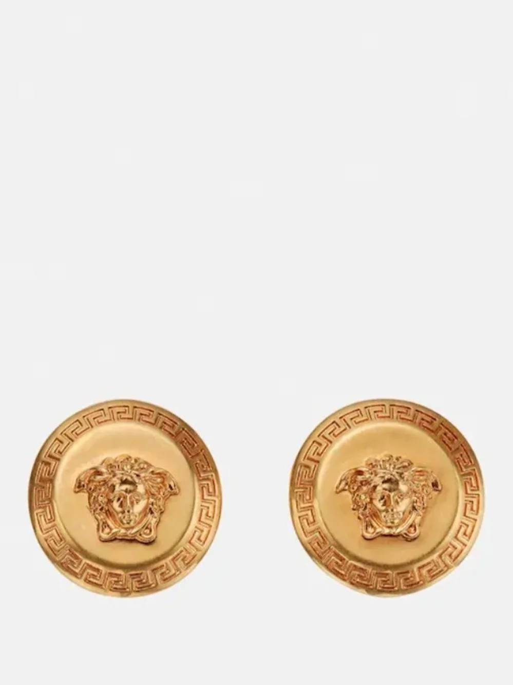 Versace Gold Medusa Round Cufflinks